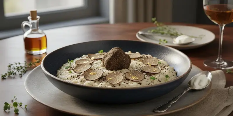 Le Risotto de l'Alchimiste au Diamant Noir