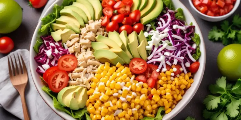 Salade Mexicaine Fraîche et Colorée