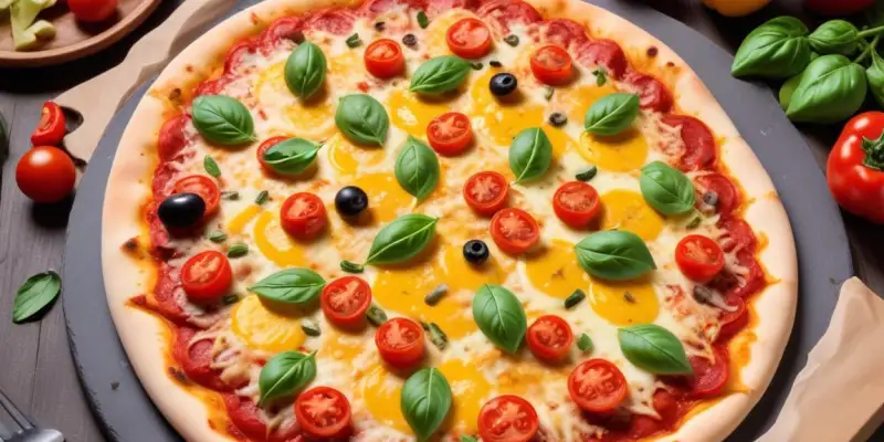 Pizza Estivale aux Légumes du Soleil