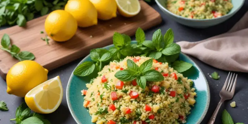 Taboulé d'Été à la Menthe et Grenade