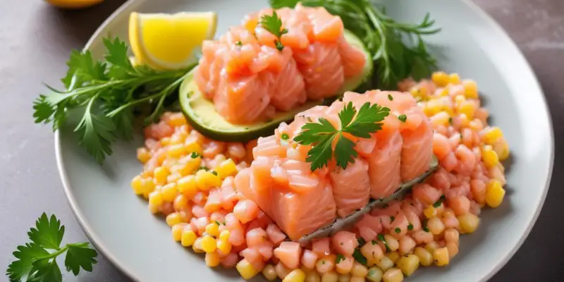 Tartare de Saumon Frais et Citronné