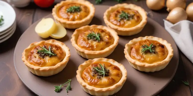 Mini-tartelettes aux champignons et à l'ail