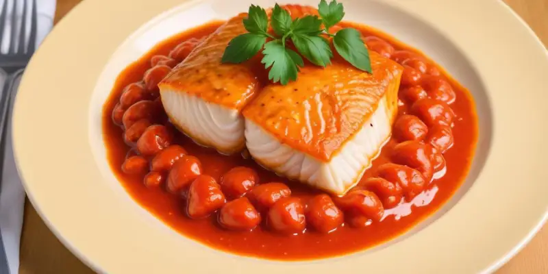 Cabillaud à la sauce tomate