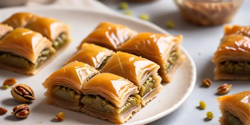 Baklava aux pistaches et miel