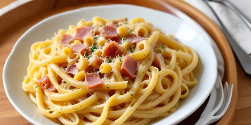 One Pot Pâtes Carbonara Facile (Sans Crème)