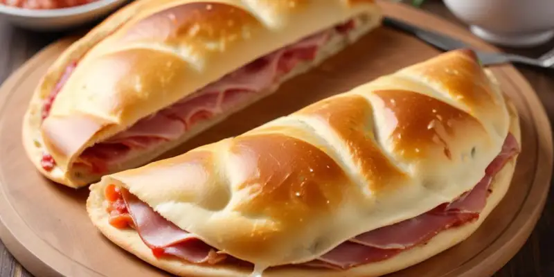 Calzone Jambon-Mozza-Oeuf-Champignons