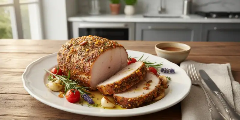 Rôti de Porc aux Herbes de Provence et à l'Ail