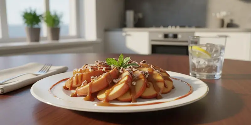 Délice de Pomme au Caramel de Dattes Sans Cuisson