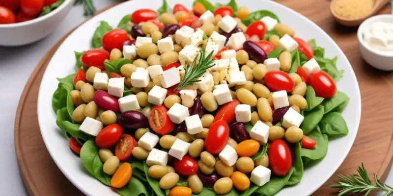 Salade Grecque aux Haricots Blancs