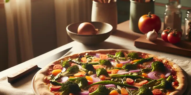 Pizza Maison aux Légumes de Saison