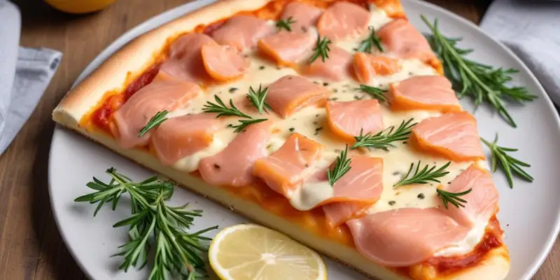 Pizza Nordique au Saumon Fumé, Crème Citronnée et Aneth