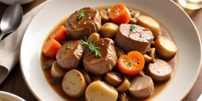 Paupiettes de veau aux champignons au Cookeo