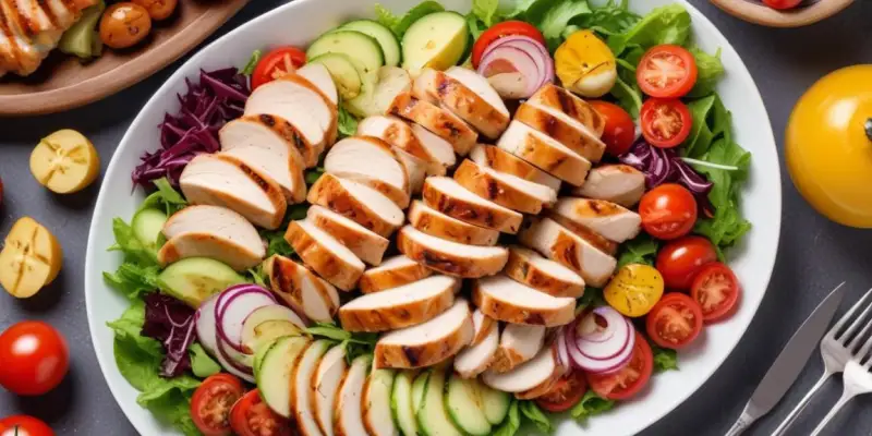 Salade Composée Gourmande au Poulet Grillé