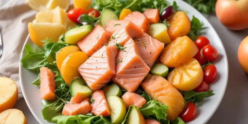 Salade Nordique au Saumon Fumé, Pommes de Terre et Aneth