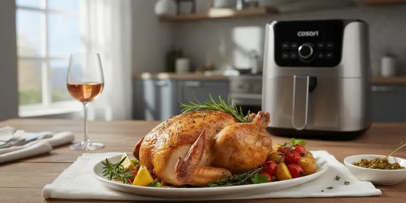 Poulet Rôti aux Herbes au Cosori Dual Blaze