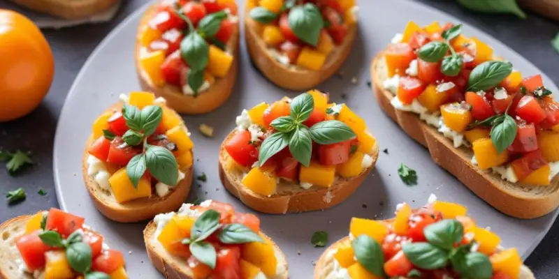 Bruschetta à la courge et gorgonzola