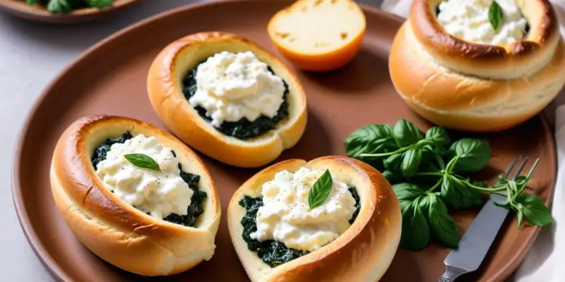 Chaussons aux épinards et ricotta