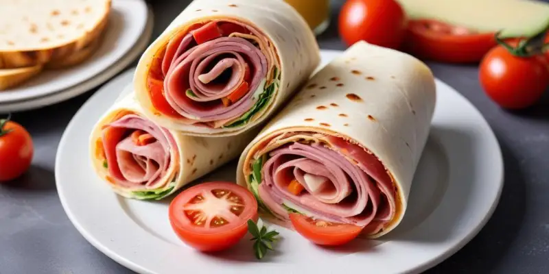 Wrap au Jambon Serrano, Manchego et Tomates Séchées