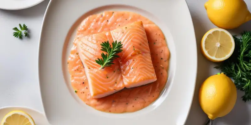 Pavé de Saumon à la Crème Citronnée