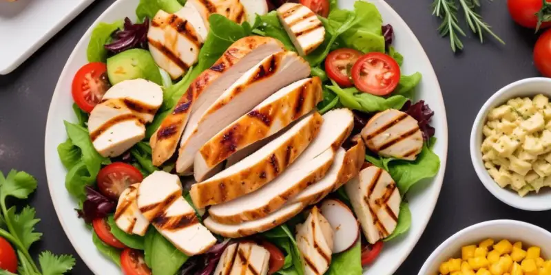 Salade Composée Gourmande au Poulet Grillé