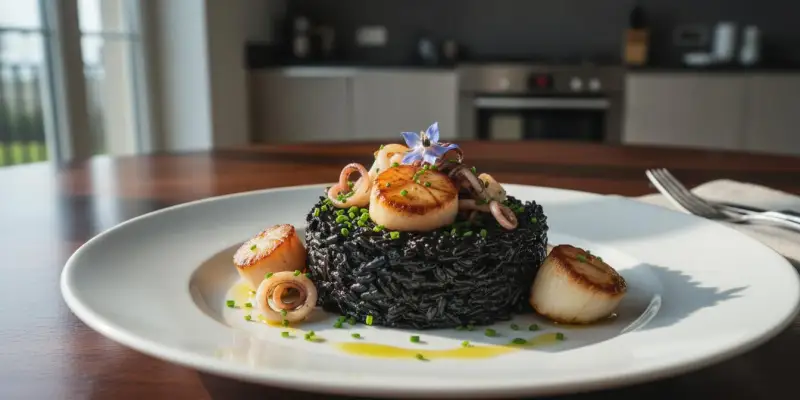 Risotto à l'Encre de Seiche 'Code Noir'
