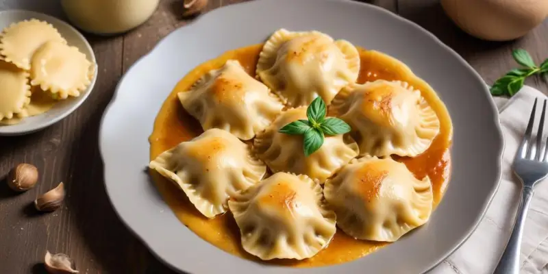 Raviolis aux champignons