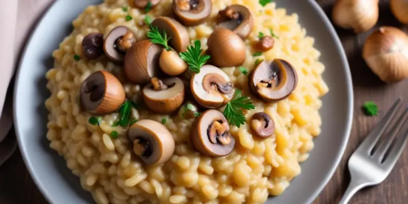 Risotto aux Champignons et Noisettes
