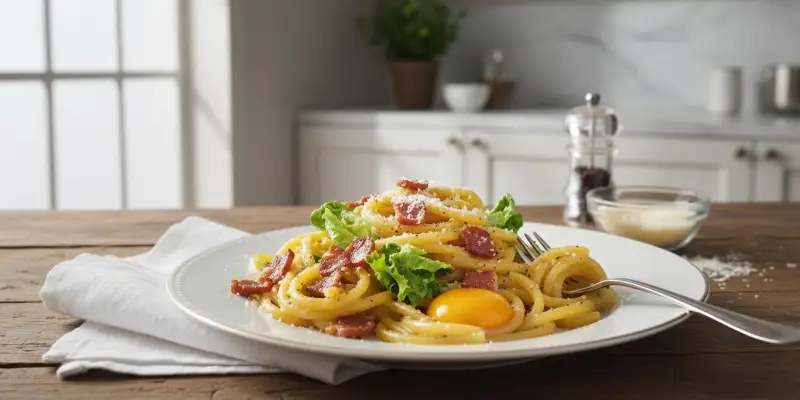 L'Authentique Pasta alla Carbonara Romaine