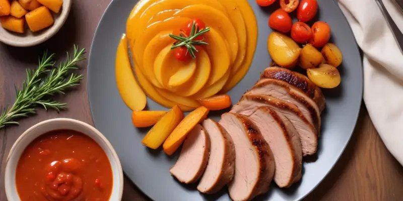 Sauté de Porc aux Poivrons et Purée de Pommes de Terre