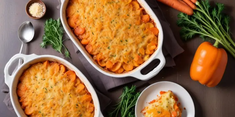 Gratin de carottes au four