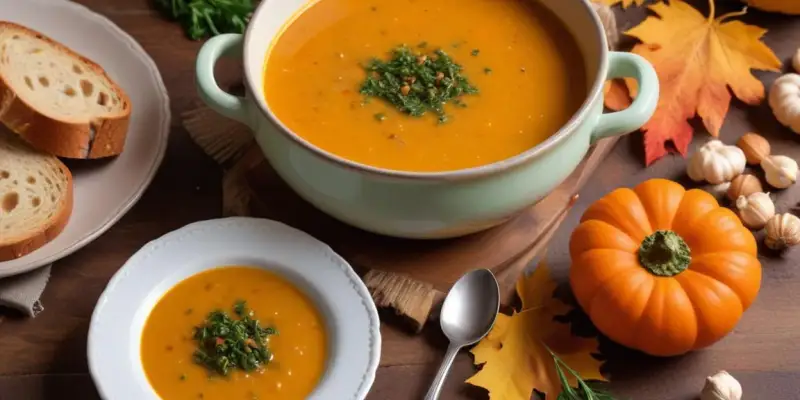 Soupe Crémeuse d'Automne aux Légumes Racines