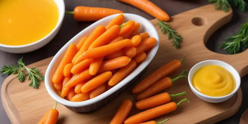Carottes glacées au beurre