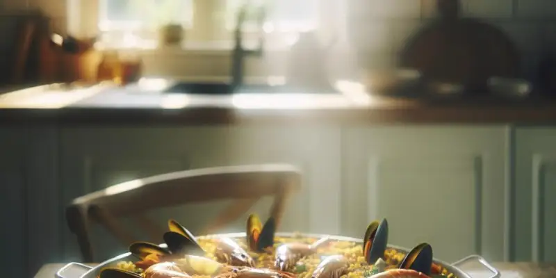 Paella aux fruits de mer