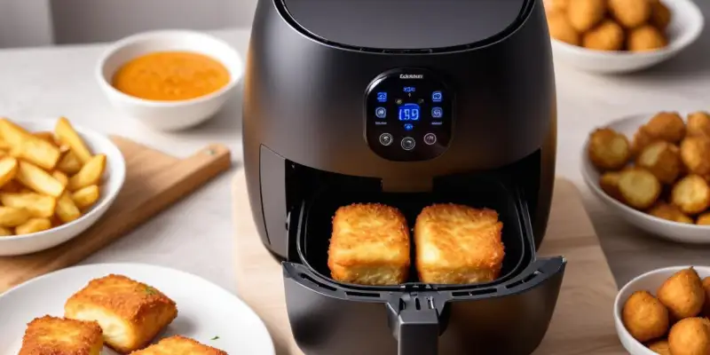 Carrés Croustillants aux Œufs Air Fryer