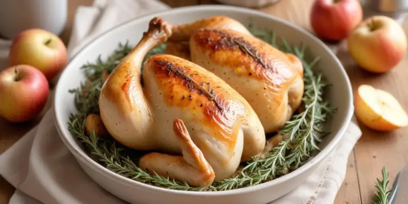 Poulet Rôti aux Herbes de Provence et Pommes de Terre Nouvelles