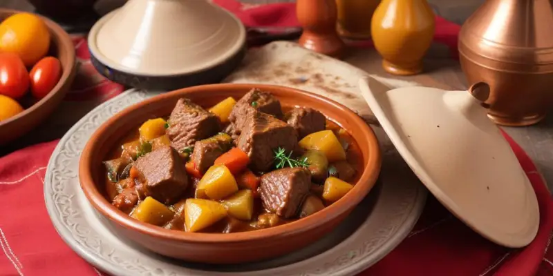 Tajine d’agneau aux pruneaux