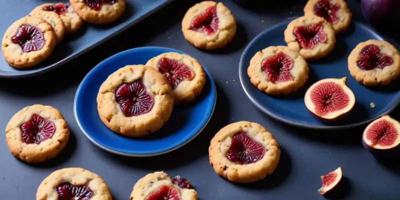 Cookies salés au bleu d'Auvergne et figues séchées