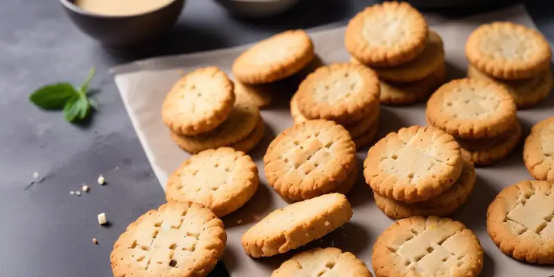 Cookies salés au tofu fumé et sésame