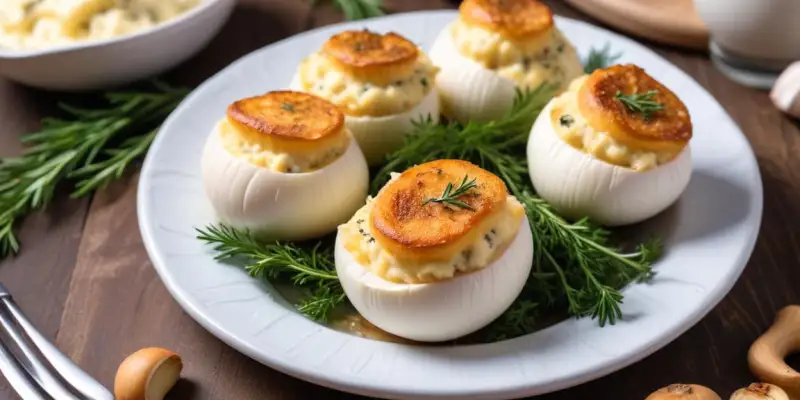 Champignons farcis au fromage de chèvre