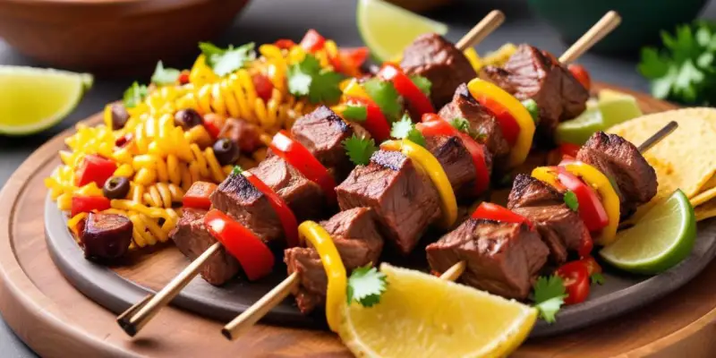 Brochettes de Boeuf Façon Tex-Mex