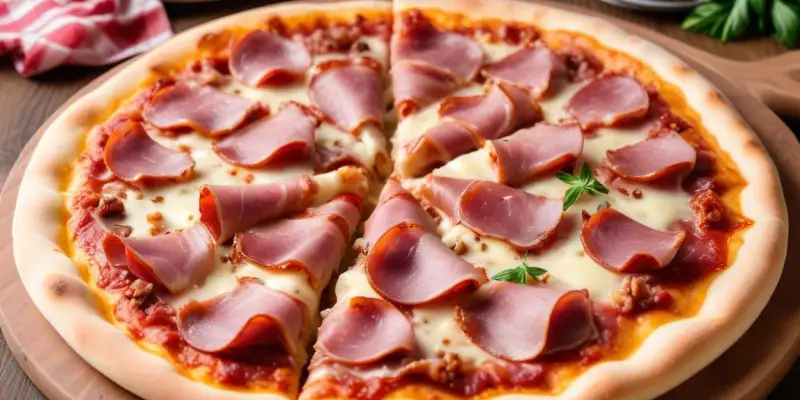 Pizza au Reblochon, Lardons et Oignons Caramélisés
