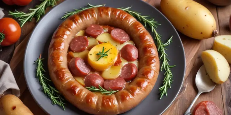 Pinsa Patate & Saucisse au Romarin