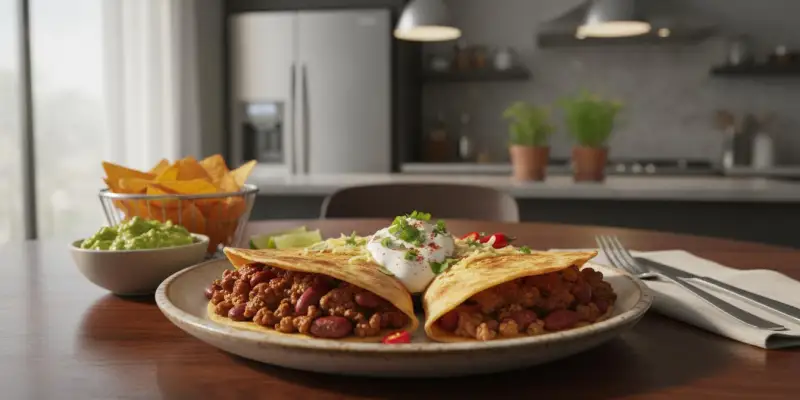 Tortillas au Bœuf et Haricots Rouges façon Chili