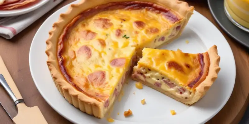 Quiche Gourmande aux Lardons et Raclette