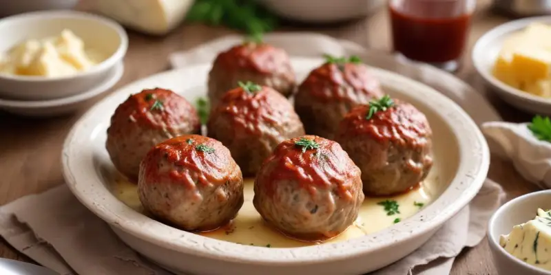 Boulettes de viande farcies au fromage