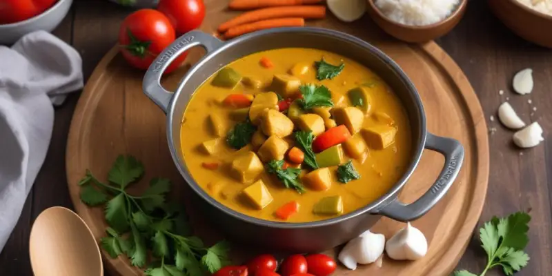 Curry de Légumes One Pot au Lait de Coco