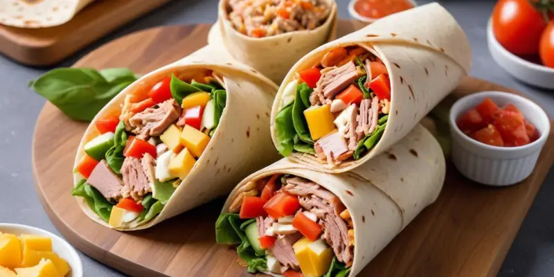 Wraps Fraîcheur au Thon et Crudités