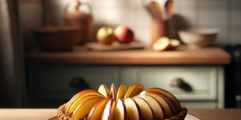 Tartelette aux pommes et calvados