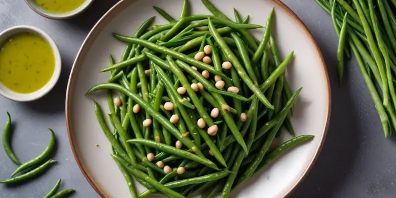 Haricots verts sautés à l'ail