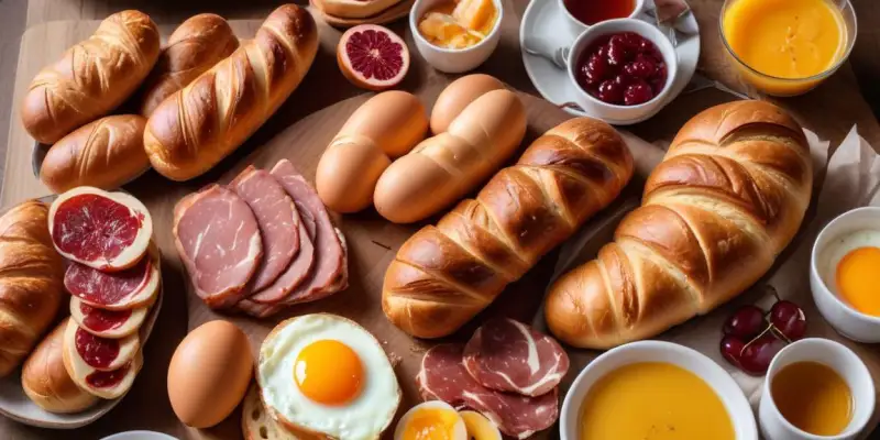 Brunch Gourmand : Viennoiseries, Oeufs Brouillés & Charcuterie